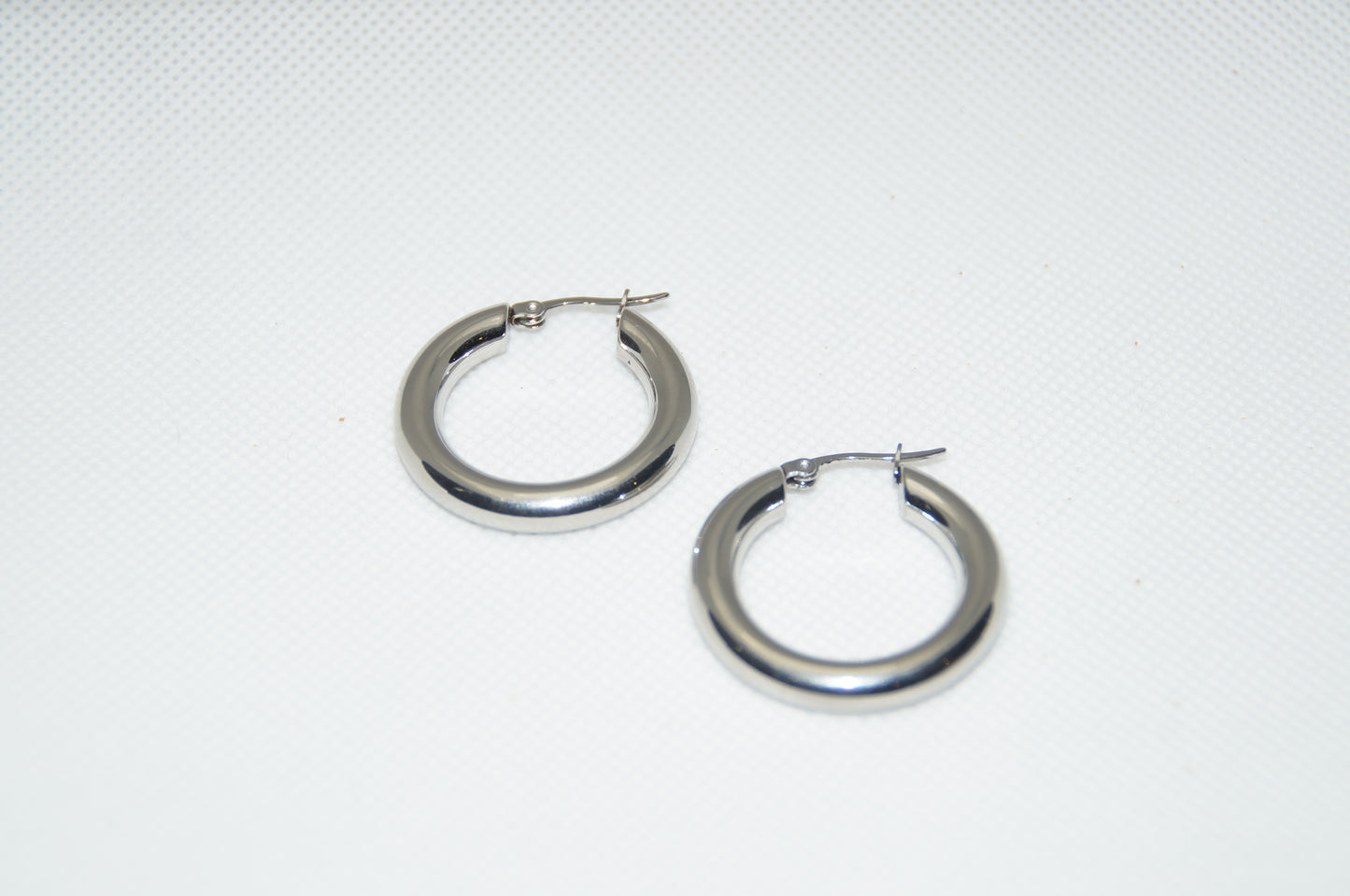 Stella Hoops Steel Silver