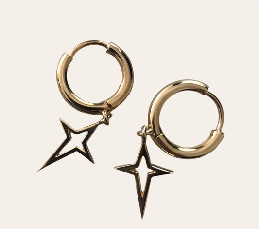 Starburst Earrings Gold