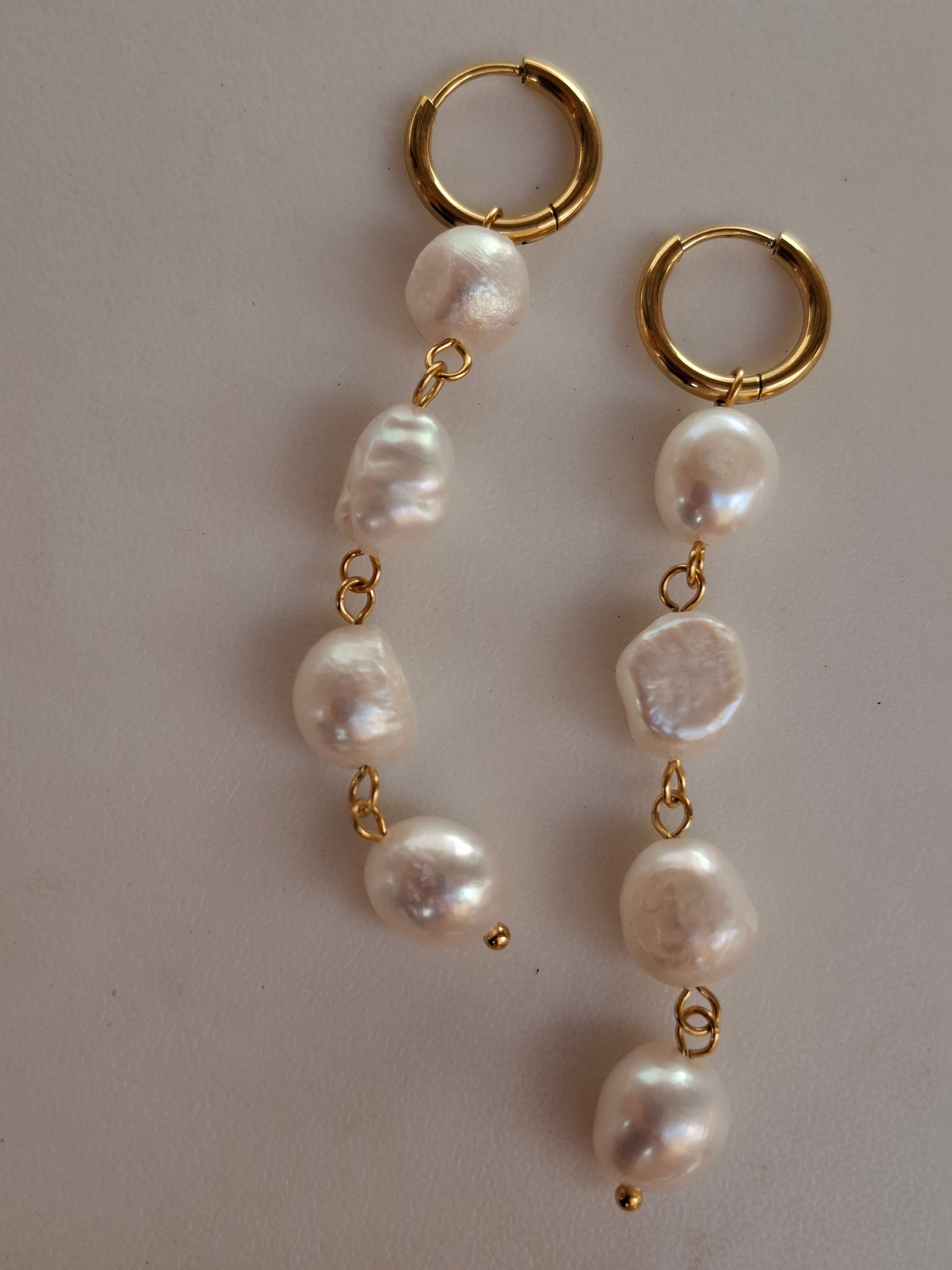 Pearl drop earrings