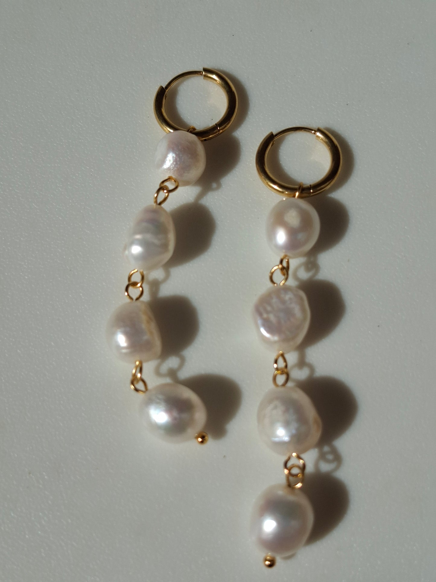 Pearl drop earrings